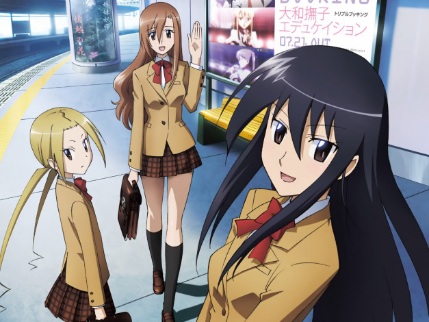 Обои картинки фото члены, школьного, совета, аниме, seitokai, yakuindomo