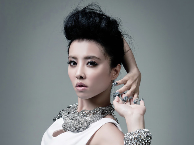Обои картинки фото Jolin Tsai, девушки, , , взгляд