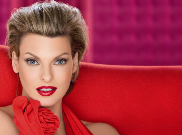 Обои картинки фото Linda Evangelista, девушки, макияж