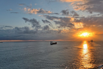 Картинка нидерланды rotterdam природа восходы закаты море закат