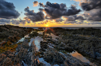Картинка westward ho england природа восходы закаты закат