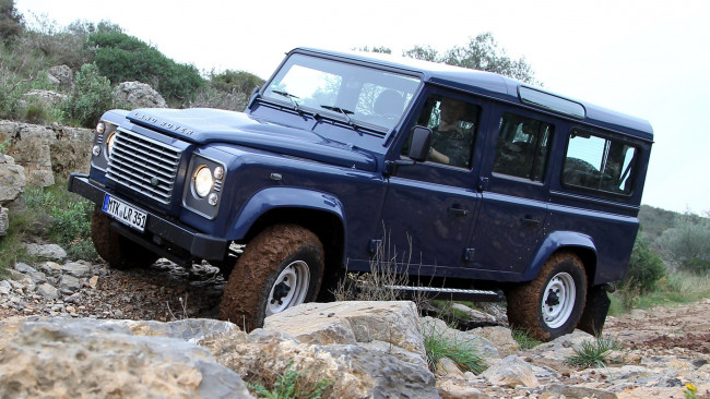 Обои картинки фото land, rover, defender, автомобили, полноразмерный, внедорожник