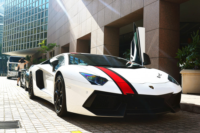 Обои картинки фото автомобили, lamborghini, aventador