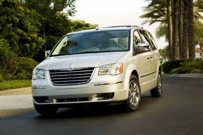 Обои картинки фото chrysler, town, country, 2008, автомобили