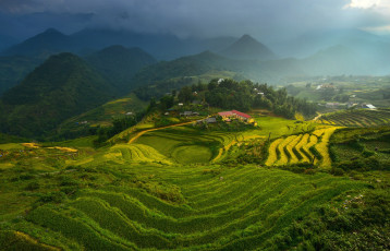 Картинка города -+пейзажи поля
