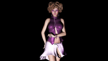 Картинка 3д+графика people+ люди девушка взгляд фон