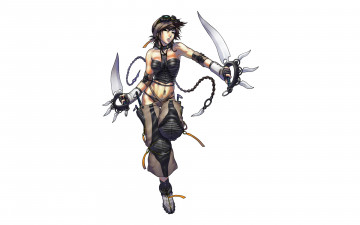 Картинка девушка+с+оружием аниме -weapon +blood+&+technology оружие девушка