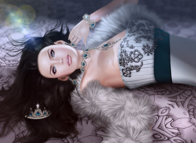 Обои картинки фото 3д графика, people , люди, брюнетка