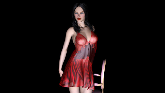 Обои картинки фото 3д графика, people , люди, девушка, взгляд, фон