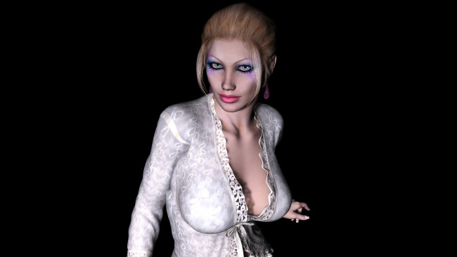 Обои картинки фото 3д графика, people , люди, фон, девушка, взгляд