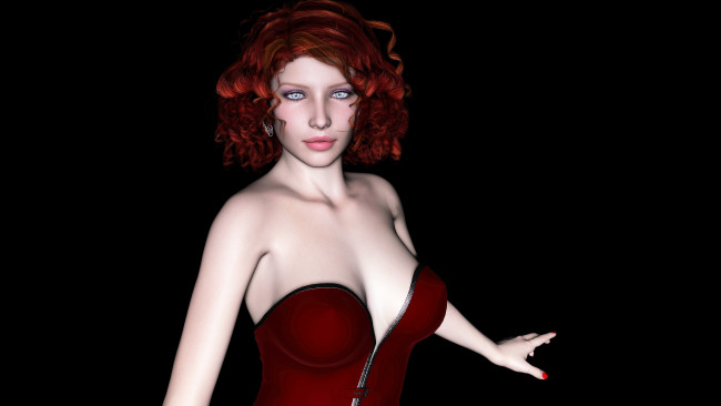 Обои картинки фото 3д графика, portraits , портрет, девушка, взгляд, фон