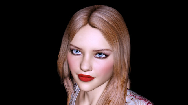 Обои картинки фото 3д графика, portraits , портрет, взгляд, девушка, фон