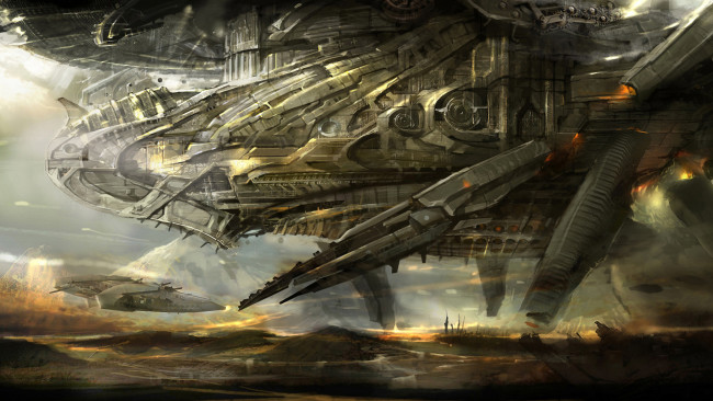 Обои картинки фото фэнтези, космические корабли,  звездолеты,  станции, иной, мир, будущее, космический, корабль