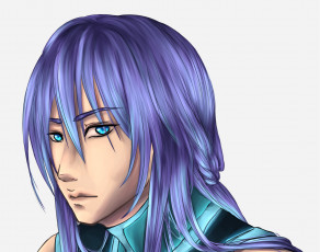 обоя рисованное, - ,  аниме, взгляд, фон, девушка