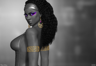 Картинка 3д+графика люди+ people взгляд девушка фон