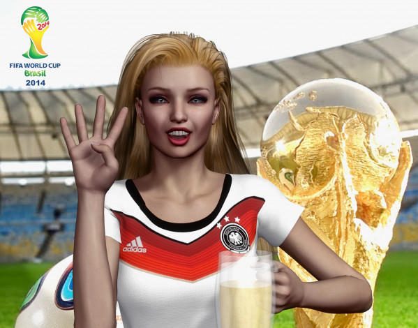 Обои картинки фото 3д графика, люди , people, взгляд, девушка, фон