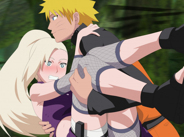 Обои картинки фото рисованное, - ,  аниме, наруто, парень, фон, взгляд, девушка