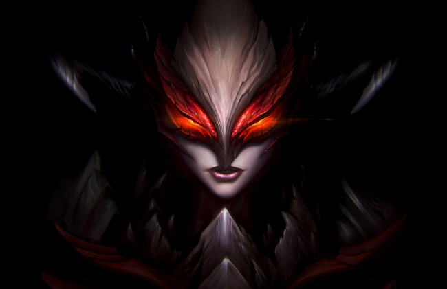 Обои картинки фото фэнтези, демоны, фантастика, фон, губы, девушка, арт
