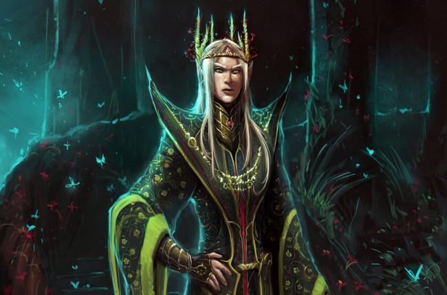 Обои картинки фото фэнтези, эльфы, мужчина, эльф, портрет, кино, хоббит, король