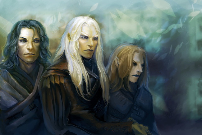Обои картинки фото фэнтези, эльфы, портрет, мужчины, парни, арт