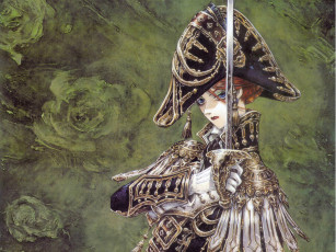 Картинка аниме trinity+blood кровь триединства trinity blood военная форма кровавая мери art shibamoto thres mary spencer сабля