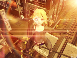 Картинка аниме vocaloid kagamine rin