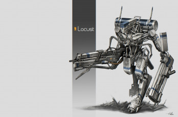 Картинка автор +gia аниме оружие +техника +технологии арт gia робот