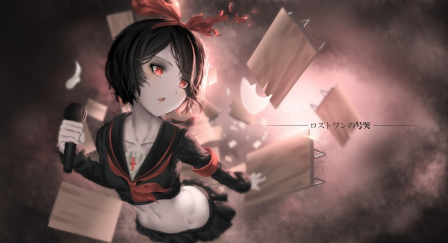 Обои картинки фото автор,    hk , zxd0554, аниме, vocaloid, kagamine, rin