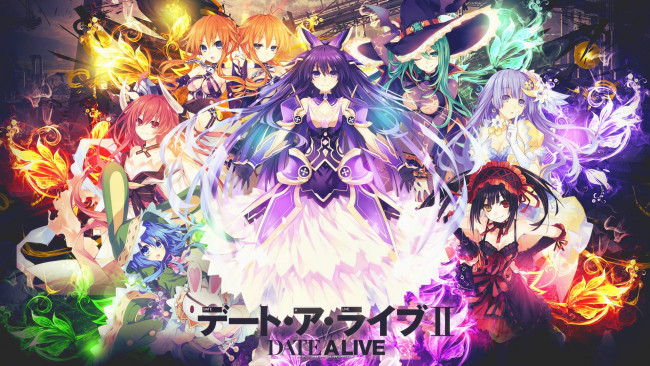 Обои картинки фото аниме, date a live, девушки