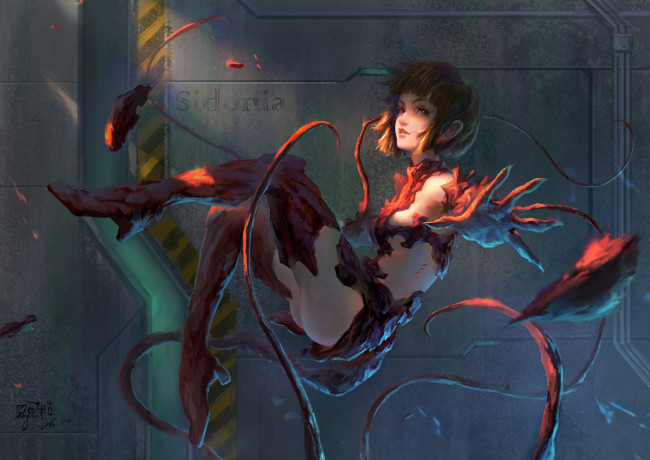 Обои картинки фото аниме, животные,  существа, balagao, benisuzume, sidonia, no, kishi