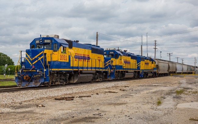 Обои картинки фото техника, поезда, локомотив, состав