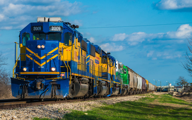 Обои картинки фото техника, поезда, состав, локомотив