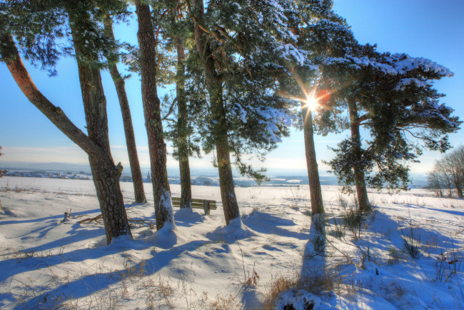 Обои картинки фото природа, зима, снег