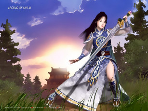 обоя календари, видеоигры, азиатка, девушка, оружие, дом, растение, природа, calendar, 2020