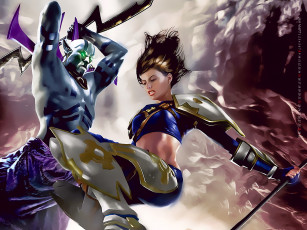 обоя календари, видеоигры, девушка, существо, оружие, calendar, 2020