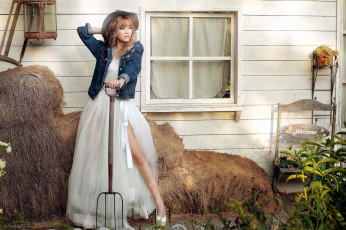 Картинка девушки -unsort+ азиатки шляпа