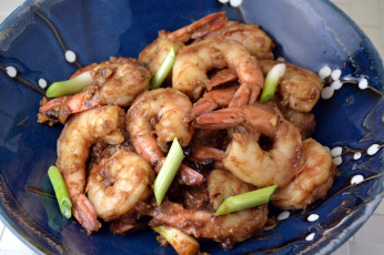 Картинка еда рыбные+блюда +с+морепродуктами креветки китайская кухня