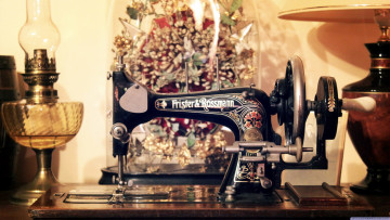 Картинка разное ретро +винтаж машинка швейная