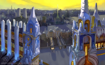 Картинка календари фэнтези здание архитектура город 2020 calendar