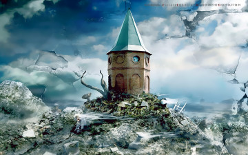 Картинка календари фэнтези здание катаклизм calendar 2020 хаос