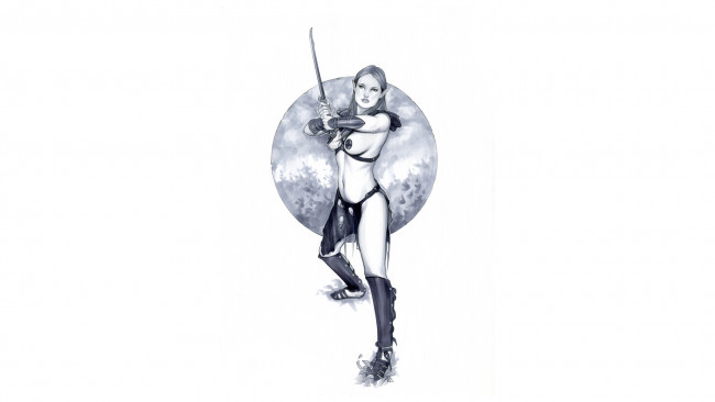 Обои картинки фото фэнтези, эльфы, униформа, взгляд, фон, девушка