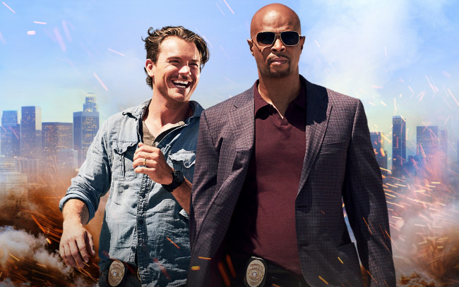 Обои картинки фото кино фильмы, lethal weapon , сериал, damon, kyle, wayans, clayne, crawford