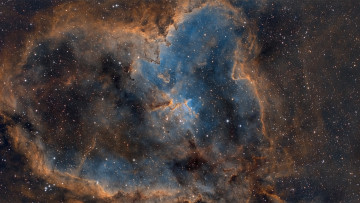 обоя космос, галактики, туманности, туманность, сердце