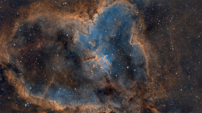 Обои картинки фото космос, галактики, туманности, туманность, сердце