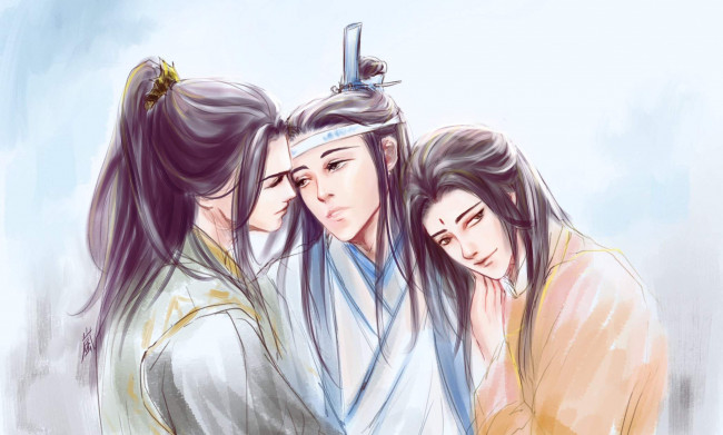 Обои картинки фото рисованное, кино,  мультфильмы, не, минцзюэ, лань, сичэнь, цзинь, гуанъяо