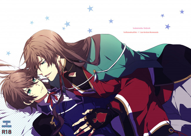 Обои картинки фото аниме, touken ranbu, kanehori