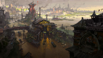 Картинка фэнтези иные+миры +иные+времена город