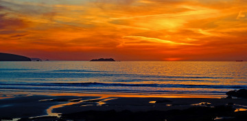 Картинка природа восходы закаты закат море горы берег