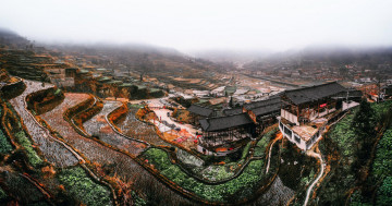 Картинка города -+пейзажи пейзаж китай рисовая терраса