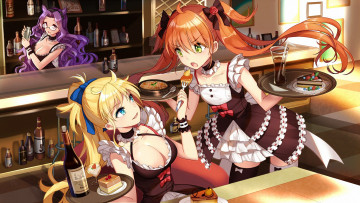 Картинка аниме girl+cafe+gun girl cafe gun